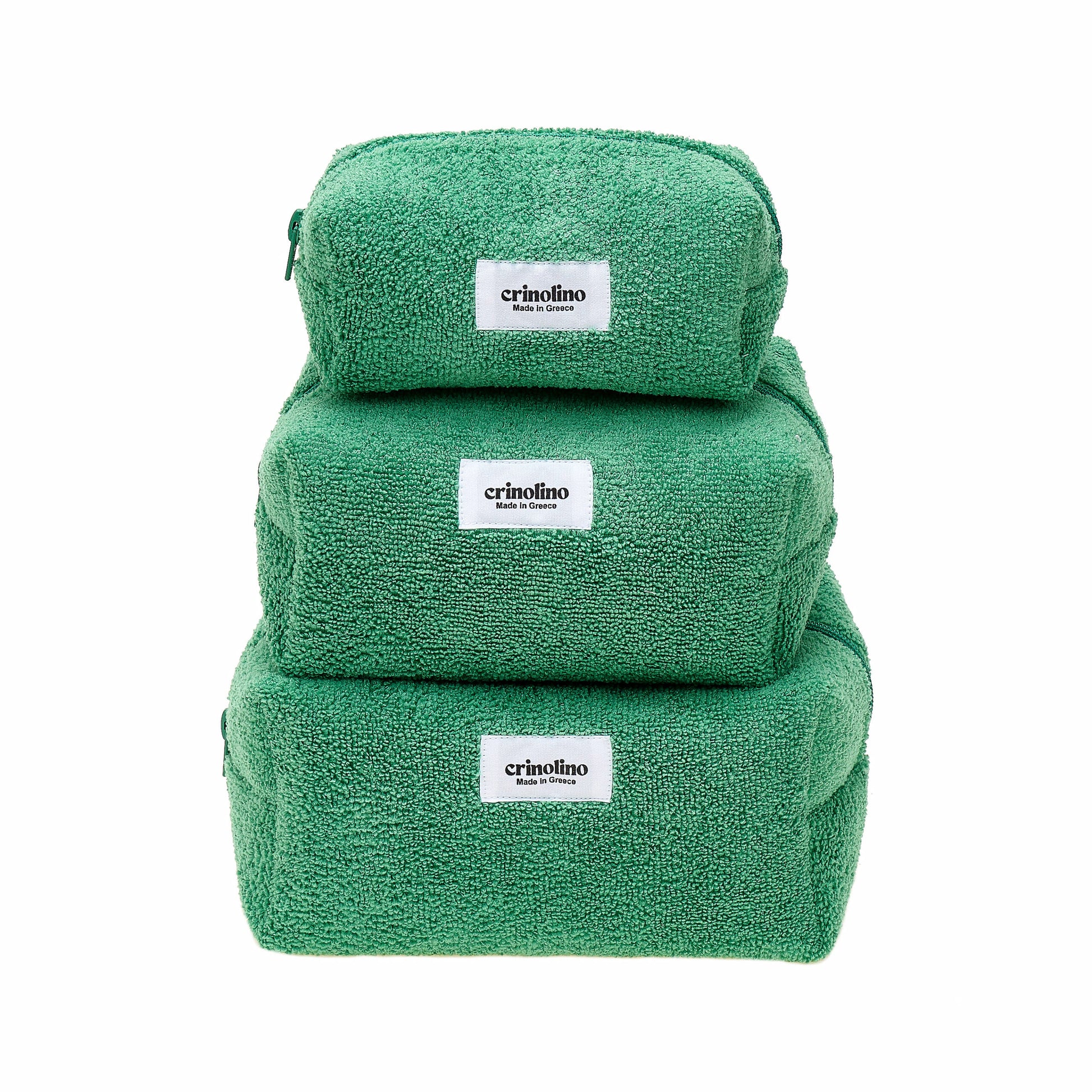 GREEN TERRY Make Up Classic Bags - Andreakou Concept Store