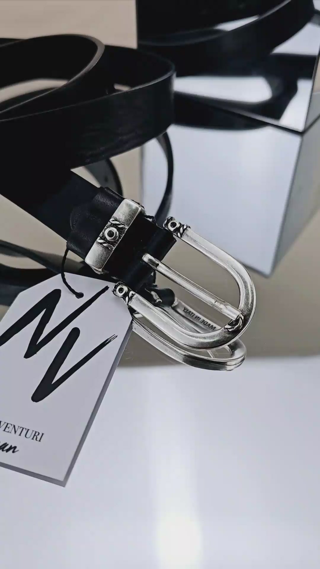 Leather Belt Black WB748