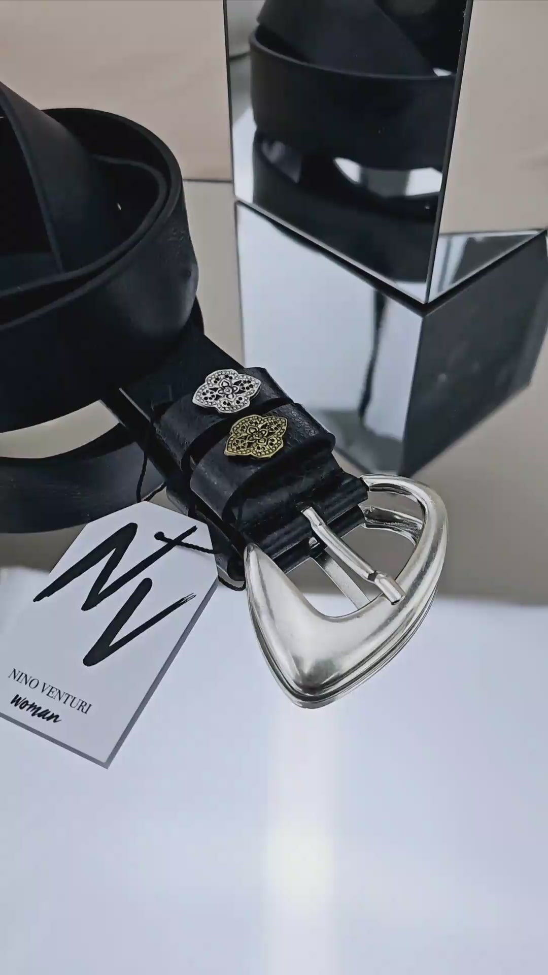 Leather Belt Black WB743