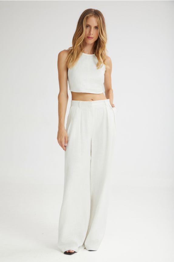 The Dessert Wide Pants White - Andreakou Concept Store