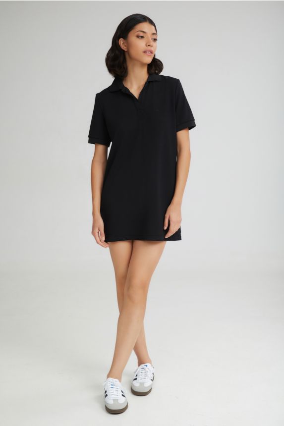 The Popsicle Polo Dress Black - Andreakou Concept Store
