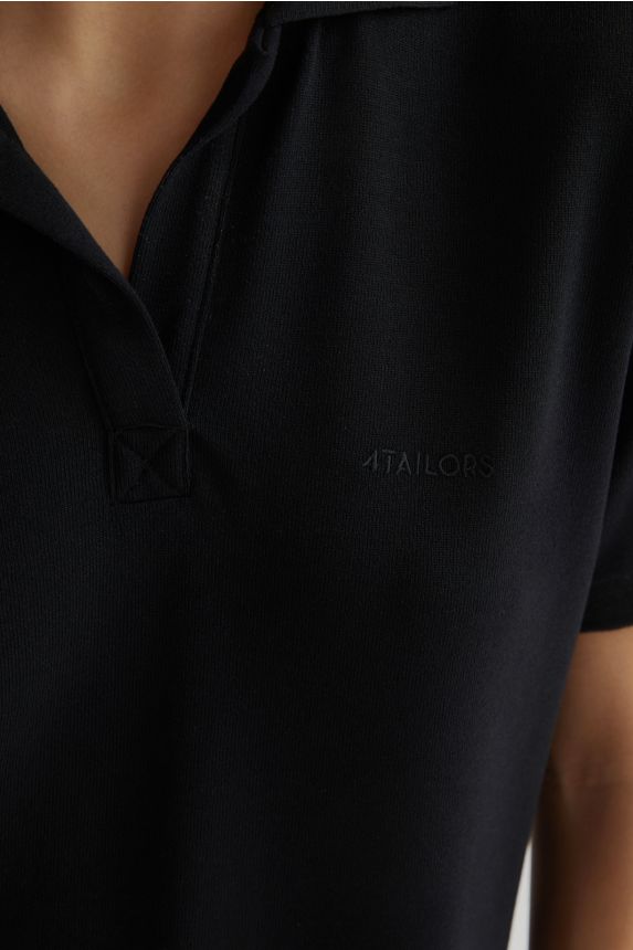 The Popsicle Polo Dress Black - Andreakou Concept Store