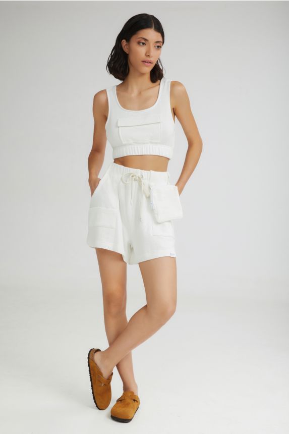 The Sorbet Cropped Top White - Andreakou Concept Store