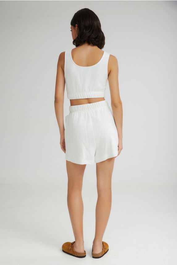 The Sorbet Cropped Top White - Andreakou Concept Store