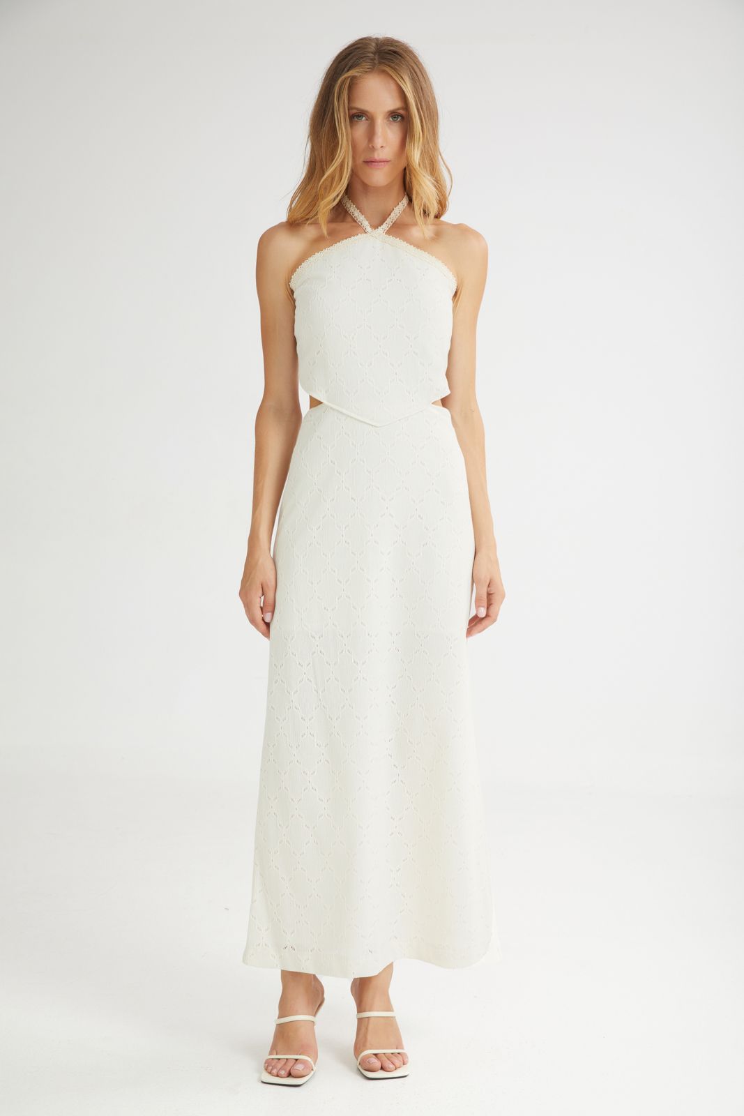 The Vanilla Drip Cut-Out Dress Beige - Andreakou Concept Store