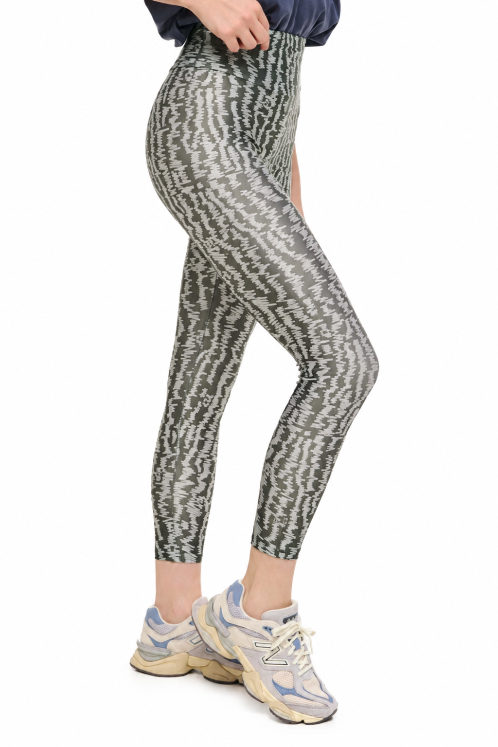 PCP Crayon Printed High-Waisted Leggings side view on white background