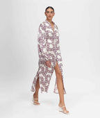 Stella Chain Shirt Dress – Balloon Sleeves & Matching Belt