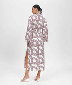 Stella Chain Shirt Dress – Balloon Sleeves & Matching Belt