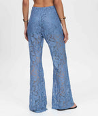 Leticia Lace Pants – Olive & Dusty Blue