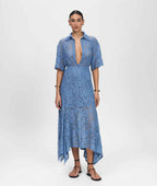 Leticia Dusty Blue Lace Skirt