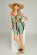 Amaryllis Shiny Biker Shorts