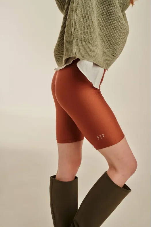 Amaryllis Shiny Biker Shorts