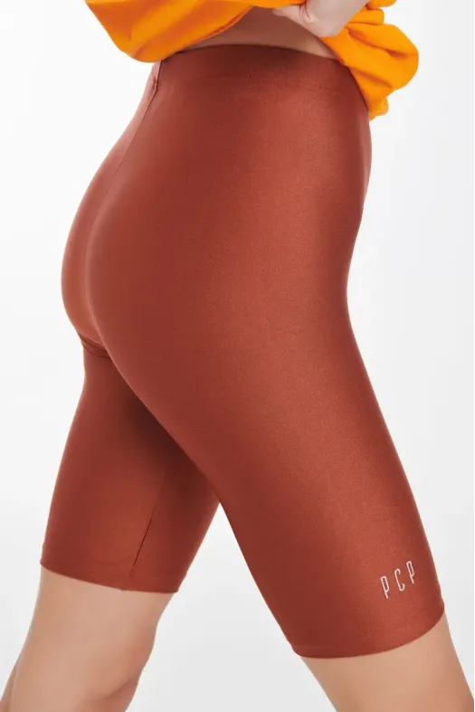 Amaryllis Shiny Biker Shorts