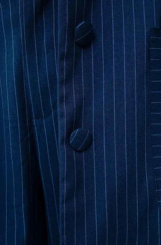 Oversized Blazer Blue Stripes