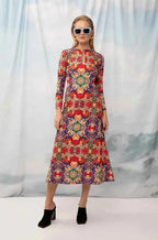 Keyhole Midi Dress Liberty Floral