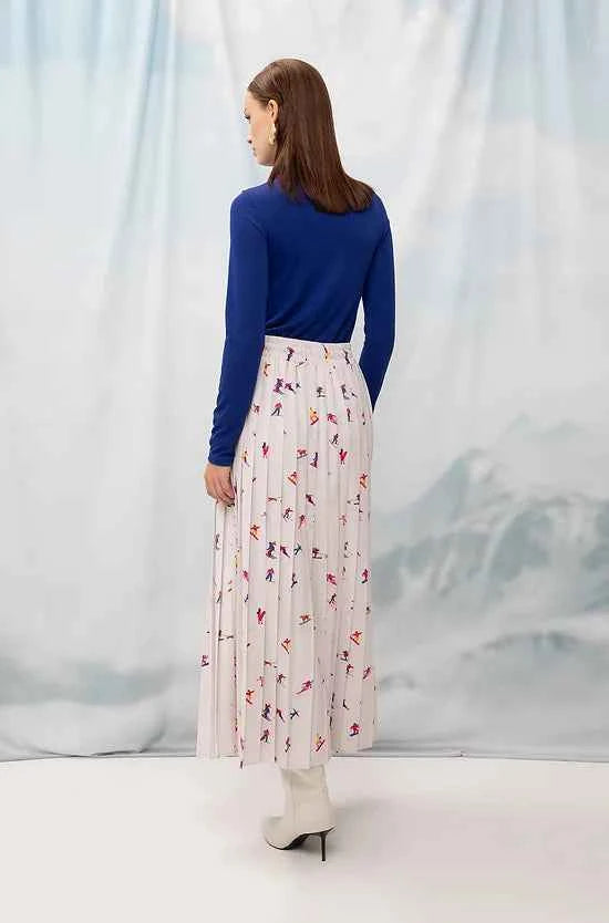 Pleated Maxi Skirt Skiers
