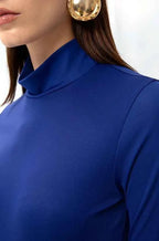 High-Neck Bodysuit Royal Blue
