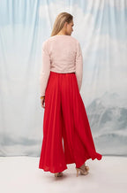 Fully-Pleated Pants Red - Andreakou Concept Store