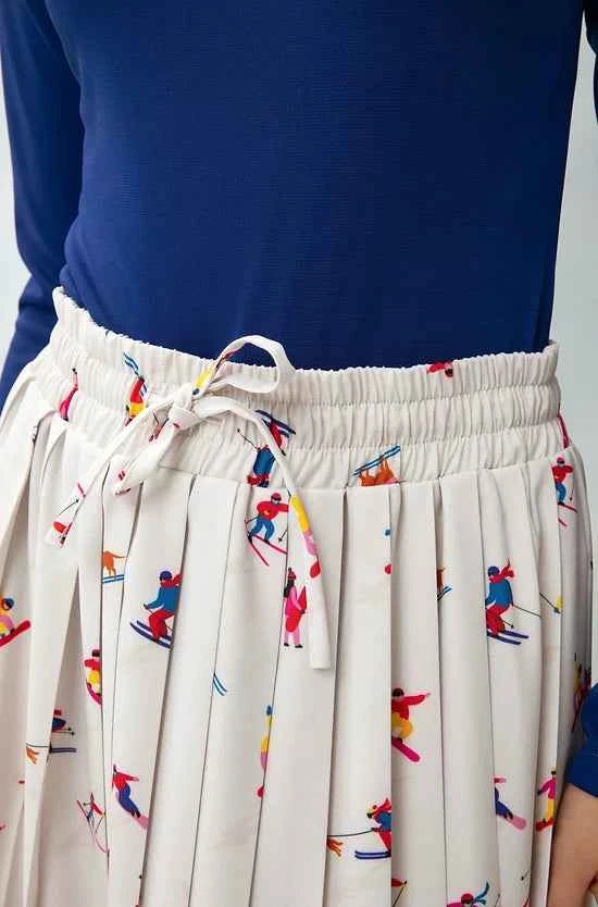 Pleated Maxi Skirt Skiers