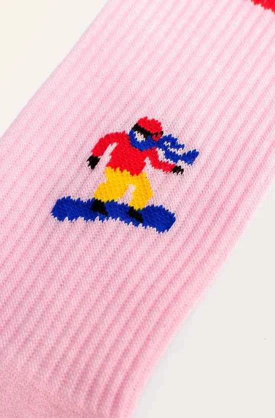 Unisex Socks Pink Skiers