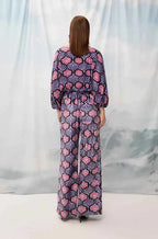 Velour Palazzo Pants Garland Black