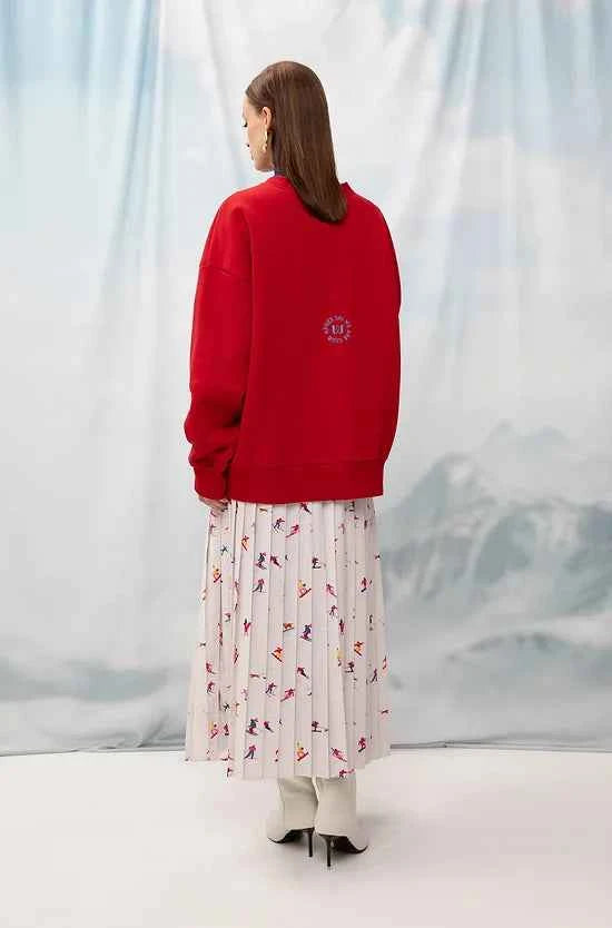 Pleated Maxi Skirt Skiers