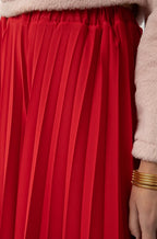 Fully-Pleated Pants Red - Andreakou Concept Store