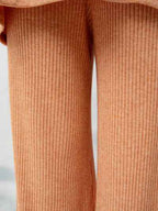 Knitted Palazzo Pants Orange