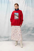 Pleated Maxi Skirt Skiers
