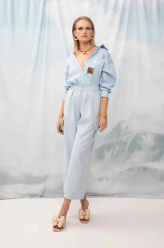 Cargo Pants Sky Blue