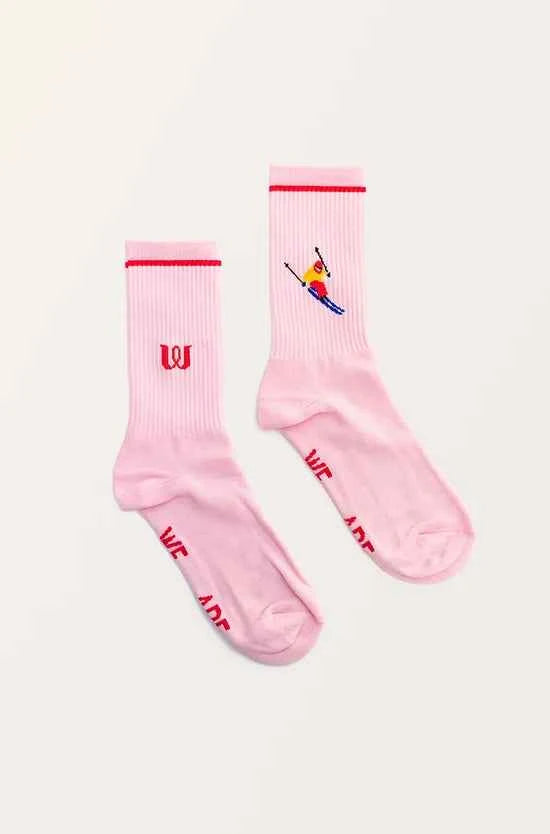 Unisex Socks Pink Skiers