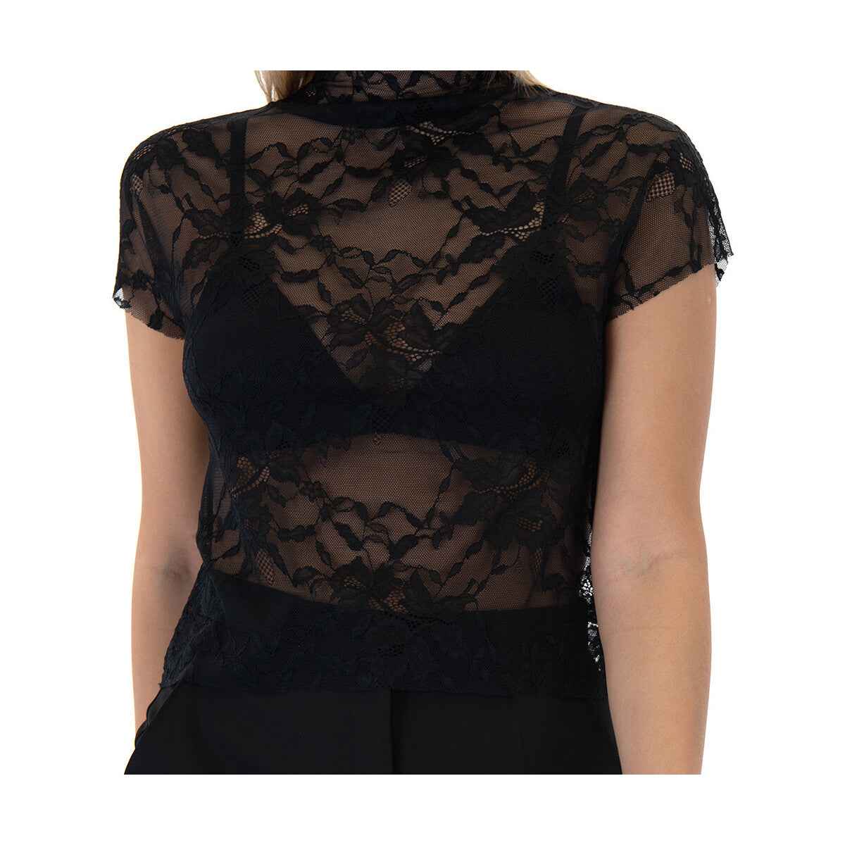 Lace Short Sleeve Top