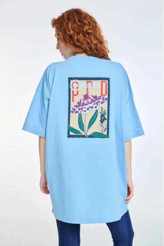 Short-Sleeve T-Shirt One color with Silk print Stamp
