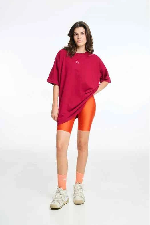 T-shirt with Silk Print and Embroidery