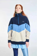 Fleece Hoodie with embroidery Frankie Baby Blue