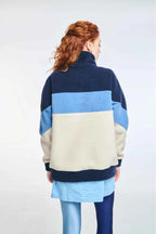 Fleece Hoodie with embroidery Frankie Baby Blue