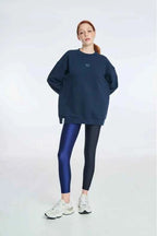 Crewneck with Silk Print Stamp