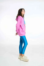 Sweatshirt with hood and silk prints - Leopard