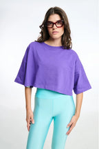 Crop top T-Shirt One color - Andreakou Concept Store