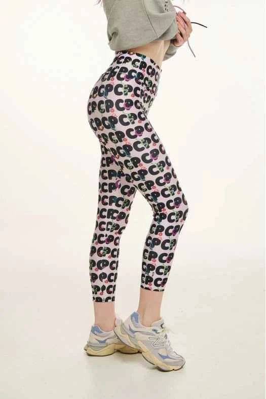 Woman Printed High-Waisted Leggings - MARNI