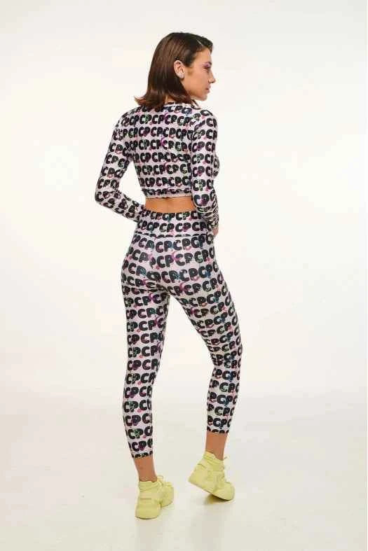 Woman Printed High-Waisted Leggings - MARNI