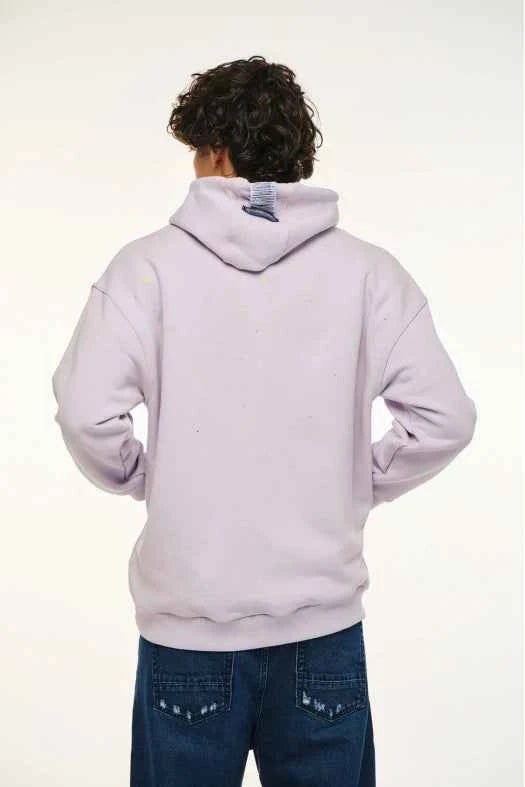 Unisex Hoodie with embroidery and transfer print - THE CRYSTAL