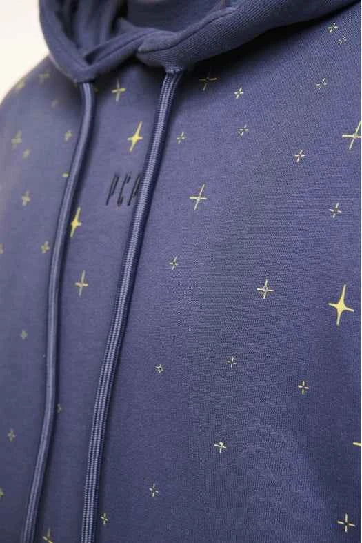Unisex Hoodie with embroidery and transfer print - THE CRYSTAL