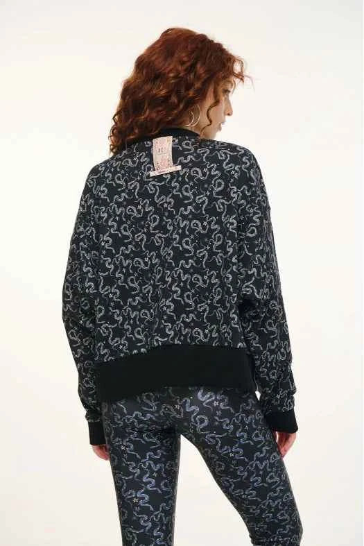 Woman Crewneck with embroidery - SNAKES