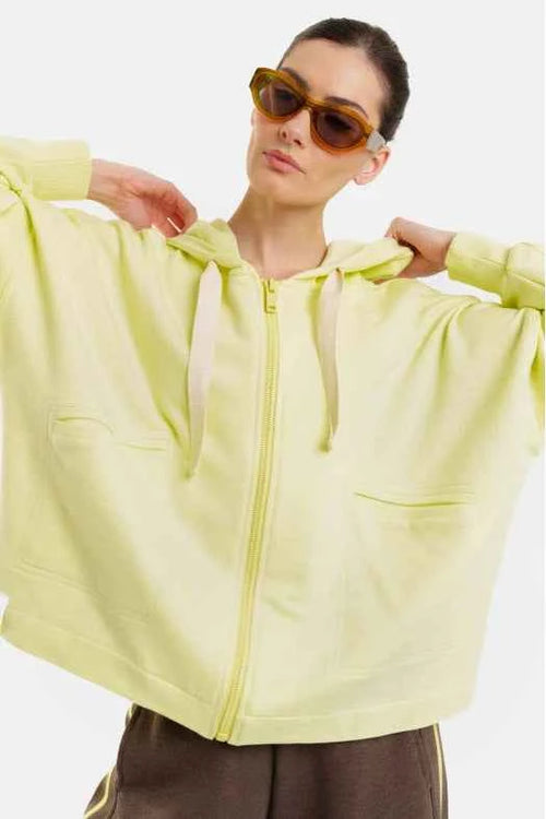 Amalfi Embroidery Zip Hoodie Organic Cotton – PCP
