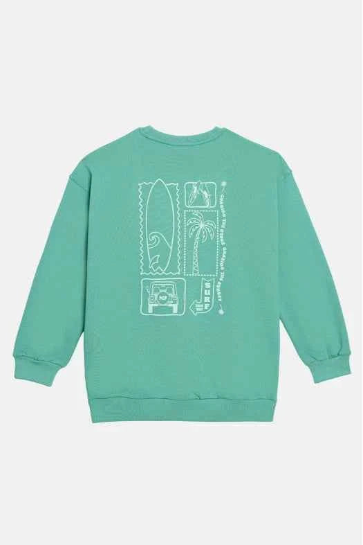 Surf Silk Print Crewneck Organic Cotton – PCP