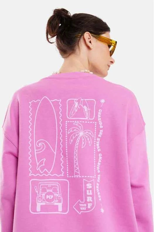 Surf Silk Print Crewneck Organic Cotton – PCP