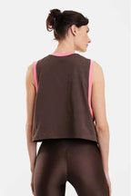 Kali Embroidered Organic Cotton Sleeveless Top