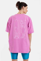 Woman Short Sleeve T-Shirt with silk print - Surf