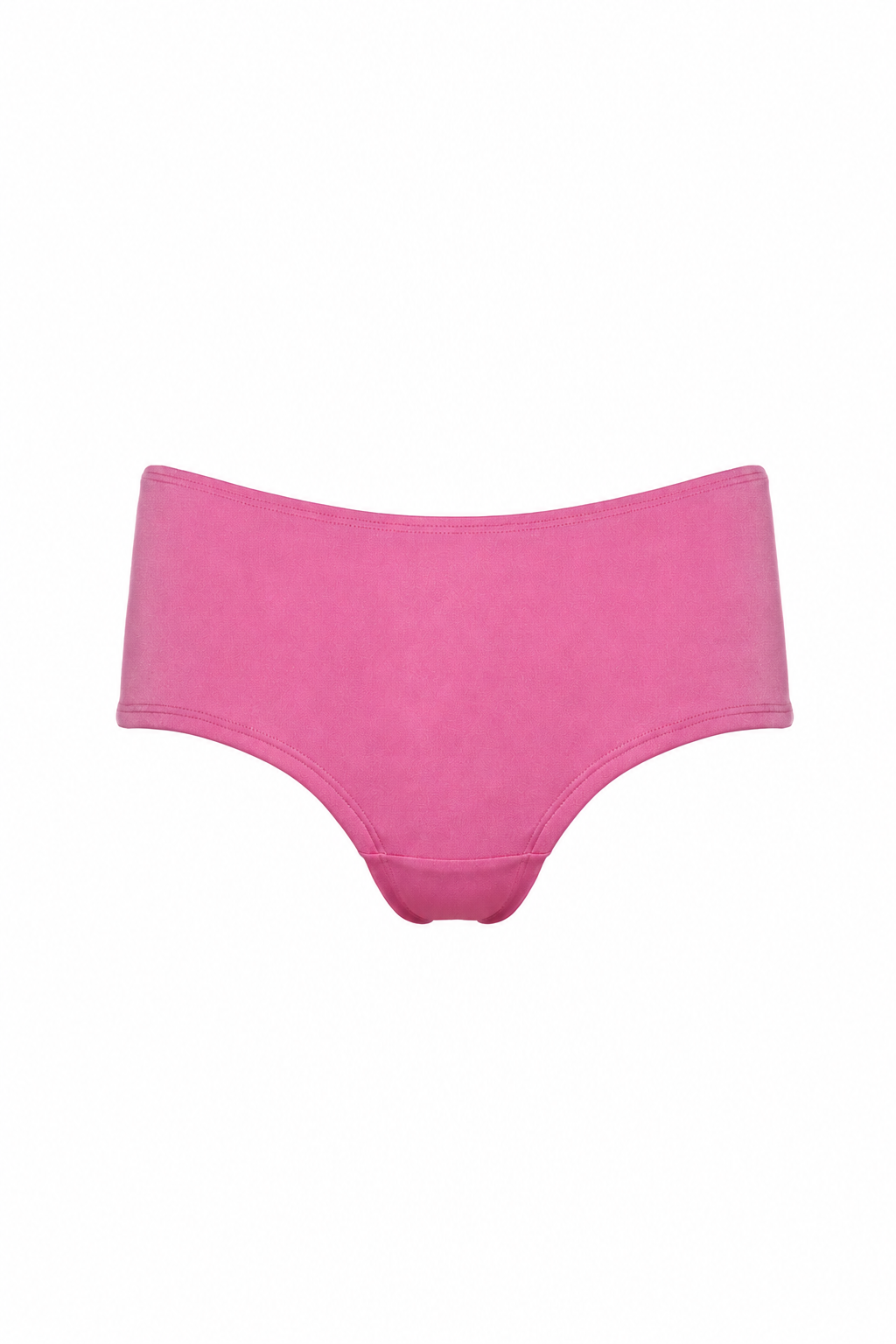 A pair of bright pink bikini bottoms or underwear shown flat against a plain white background.
